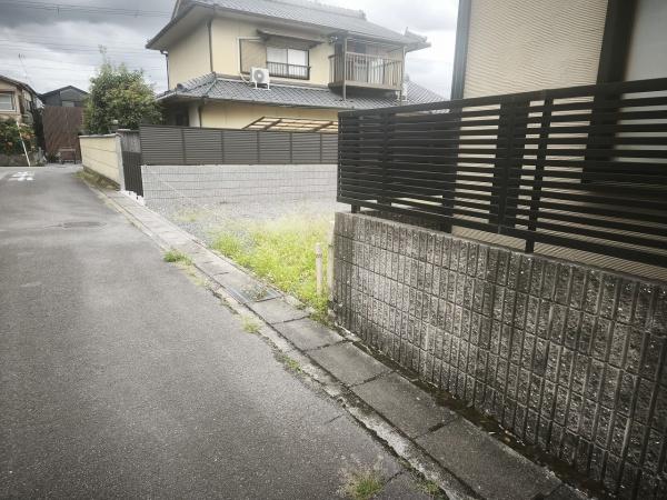 京都市北区上賀茂烏帽子ケ垣内町の土地(前面道路含む現地写真)