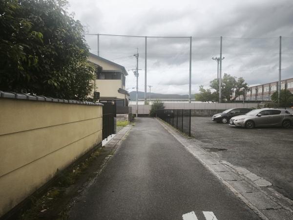京都市北区上賀茂烏帽子ケ垣内町の土地(前面道路含む現地写真)