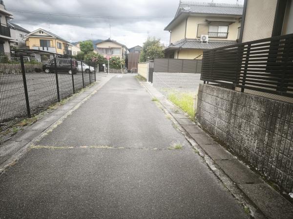 京都市北区上賀茂烏帽子ケ垣内町の土地(前面道路含む現地写真)