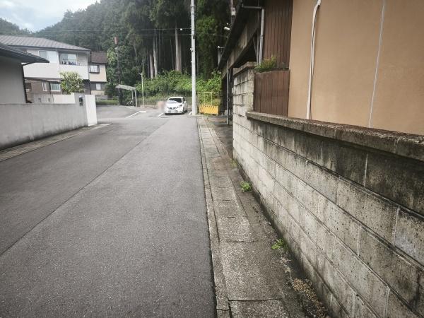 京都市右京区鳴滝宅間町の土地(前面道路含む現地写真)