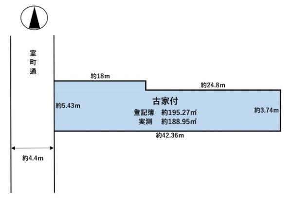 京都市上京区上柳原町　古家付売土地