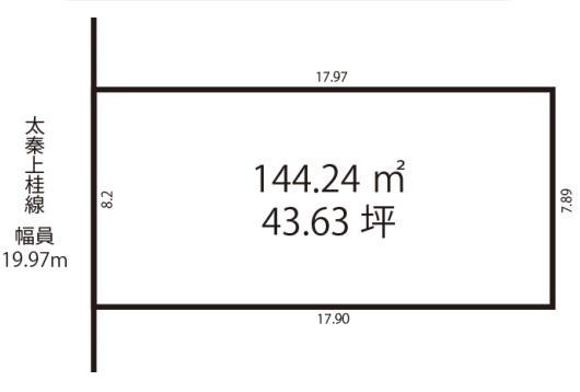 京都市右京区梅津高畝町　建築条件無売土地