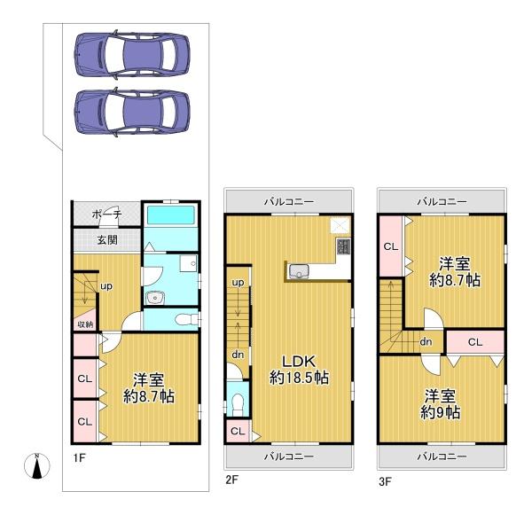 京都市下京区西七条掛越町の中古一戸建て