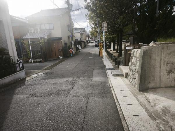 京都市左京区浄土寺上南田町の土地(前面道路含む現地写真)