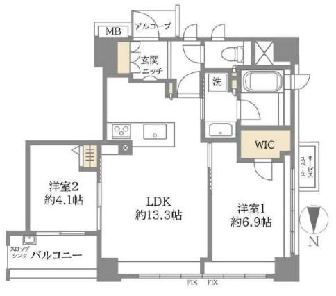 パークホームズ今出川(間取り)
