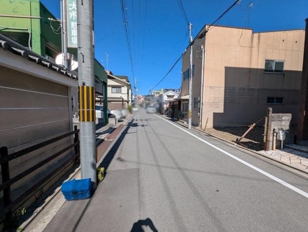 京都市上京区出水通千本東入尼ケ崎横町の土地(前面道路含む現地写真)