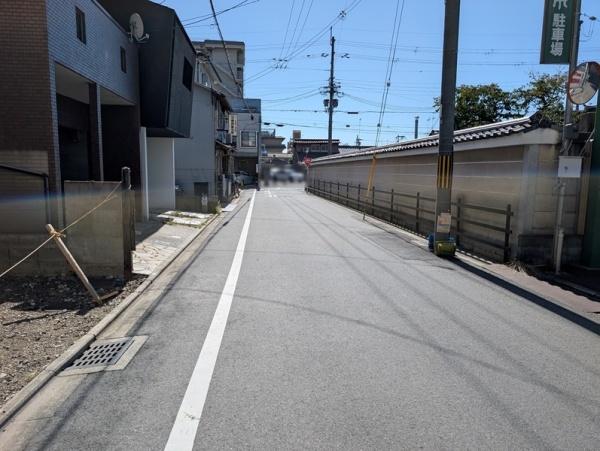 京都市上京区出水通千本東入尼ケ崎横町の土地(前面道路含む現地写真)