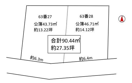 京都市北区紫野大徳寺町の土地(間取り)