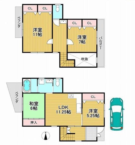 京都市右京区梅津東構口町　中古戸建