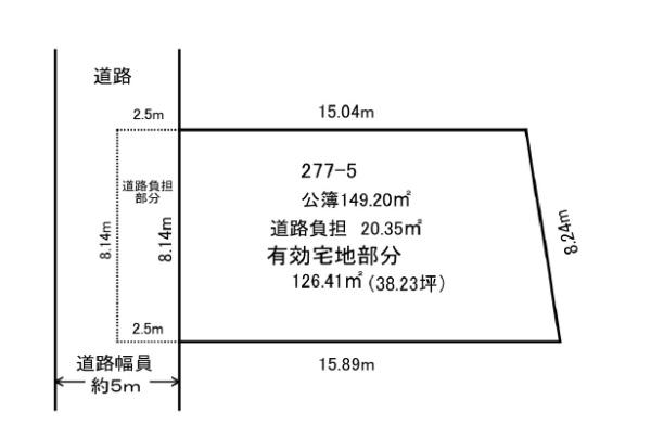 京都市左京区岩倉三宅町の土地(間取り)