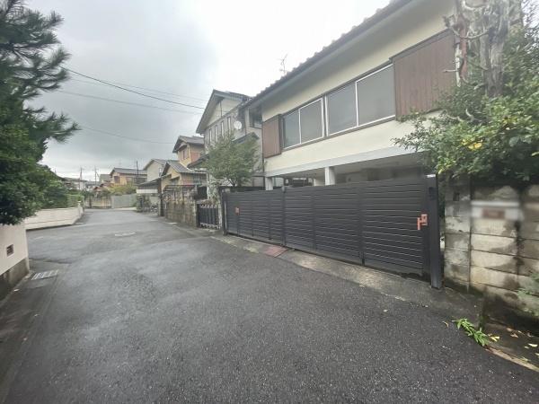 京都市左京区岩倉三宅町の土地(前面道路含む現地写真)