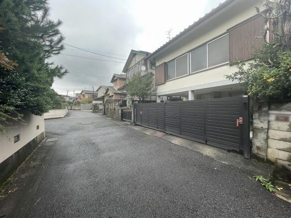 京都市左京区岩倉三宅町の土地(前面道路含む現地写真)