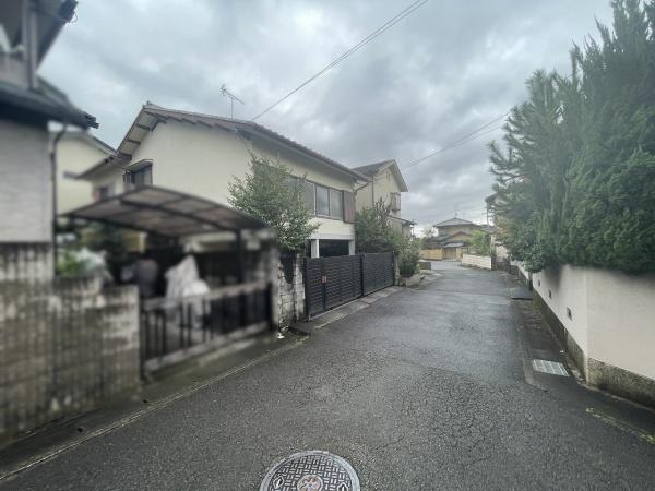 京都市左京区岩倉三宅町の土地(前面道路含む現地写真)