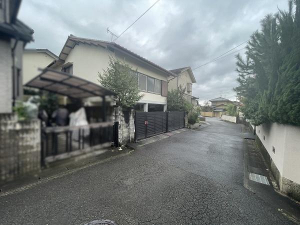 京都市左京区岩倉三宅町の土地(前面道路含む現地写真)