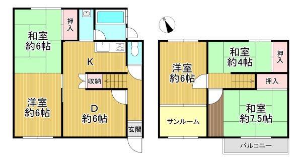 京都市伏見区久我東町　中古テラスハウス