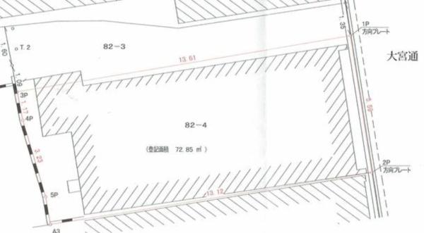 京都市上京区大宮通鞍馬口上る若宮竪町の土地