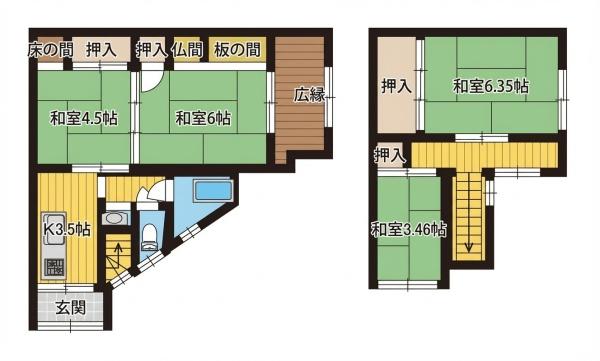 京都市中京区西ノ京東月光町の中古一戸建て