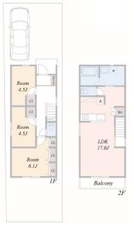 京都市右京区龍安寺西ノ川町　新築戸建