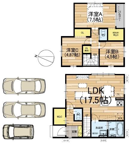 京都市北区上賀茂本山　8号地　新築戸建て
