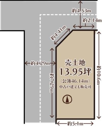京都市右京区太秦乾町の土地