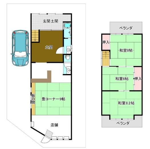 京都市右京区太秦蜂岡町の中古一戸建て