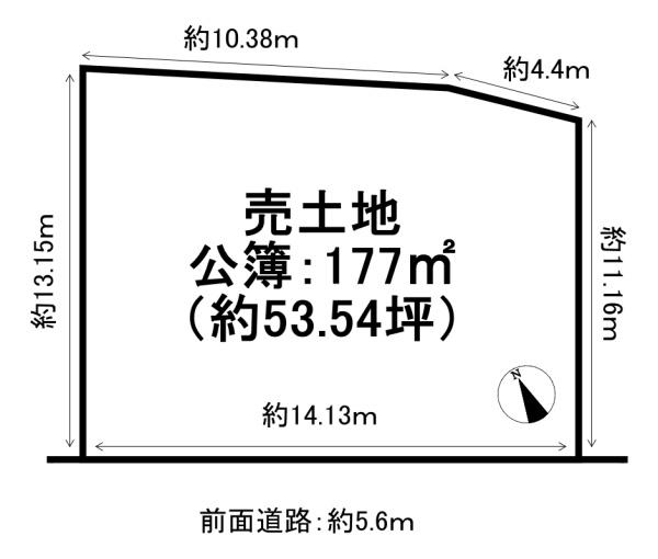 京都市右京区京北小塩町丸山　建築条件無売土地