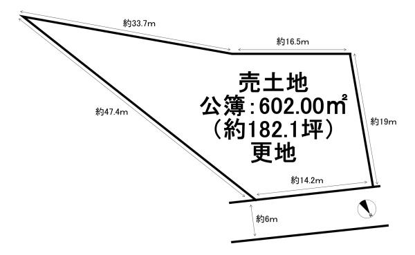 京都市伏見区桃山町遠山　建築条件無売土地