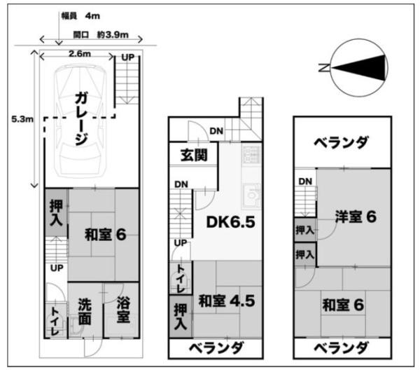 京都市中京区西ノ京大炊御門町　中古戸建