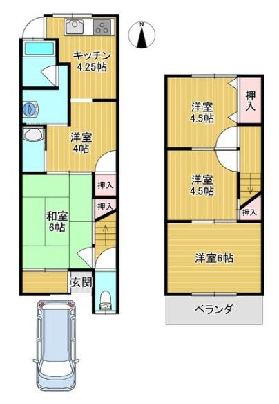 京都市右京区花園中御門町　中古戸建