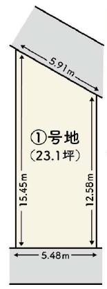 京都市北区紫竹上竹殿町　1号地　建築条件無売土地