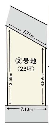京都市北区紫竹上竹殿町　2号地　建築条件無売土地