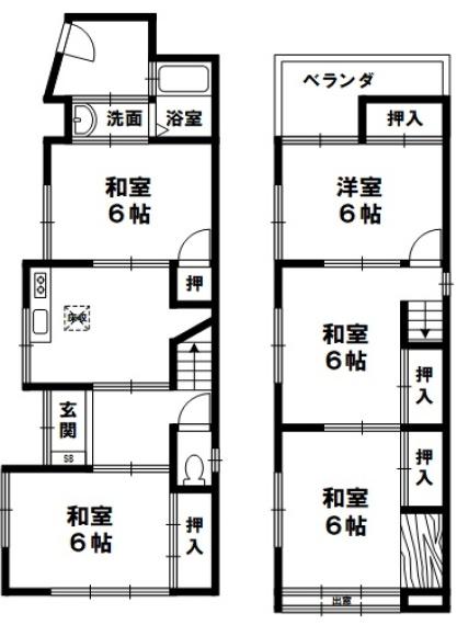 京都市右京区梅津上田町　中古戸建