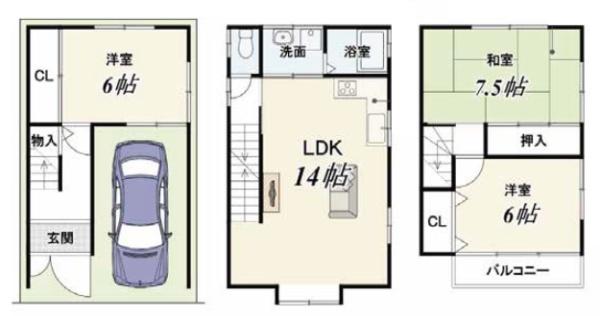 京都市右京区山ノ内北ノ口町　中古戸建