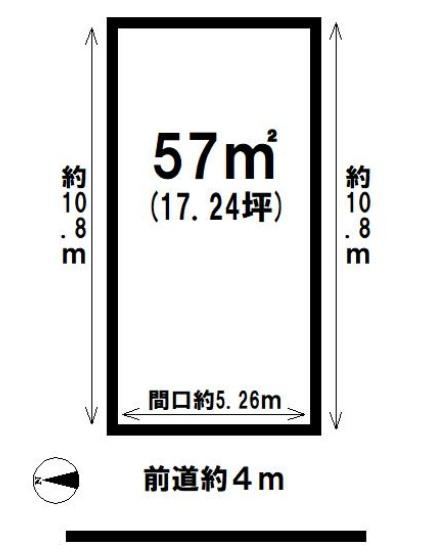 京都市右京区嵯峨野神ノ木町 古家付売土地