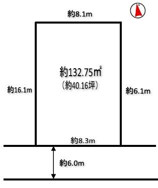 京都市左京区北白川上池田町　6号地　建築条件無売土地