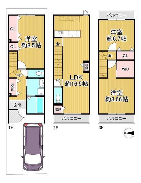 京都市上京区下長者町通千本西入六番町の土地