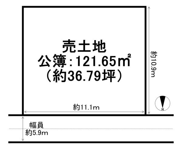 京都市左京区一乗寺青城町の土地