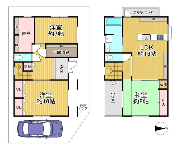 京都市下京区梅小路西中町の中古一戸建て