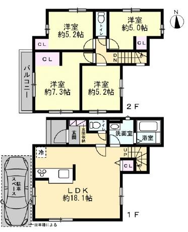 京都市右京区西院春栄町 新築戸建 1号地