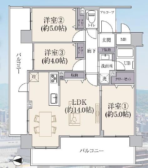 ペルル京都南　高倉通