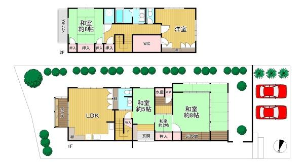 京都市右京区嵯峨観空寺久保殿町　中古戸建