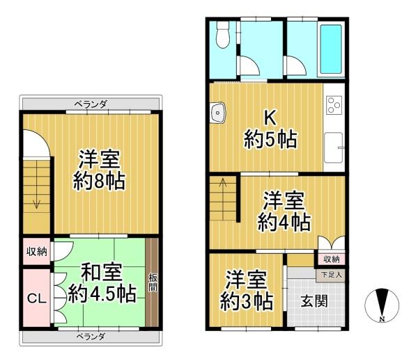京都市上京区五辻通大宮東入２丁目東石屋町の中古一戸建て