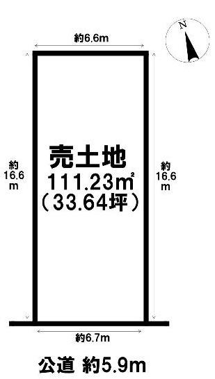 京都市北区紫竹上緑町の土地