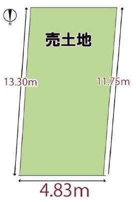 京都市右京区嵯峨朝日町　建築条件無売土地