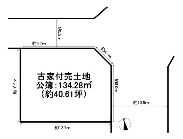 京都市北区小山下初音町の土地