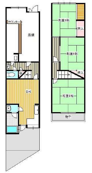 京都市右京区太秦森ケ前町　店舗付き中古戸建