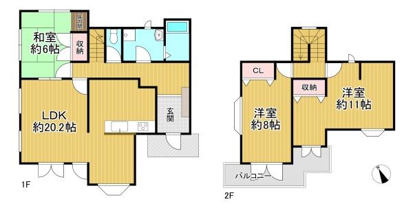 大津市苗鹿２丁目の中古一戸建て