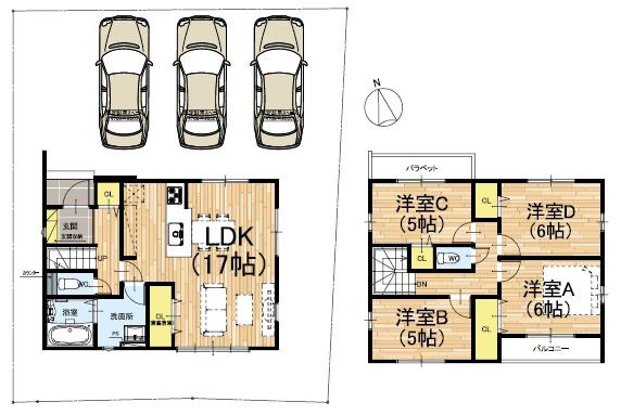 京都市右京区鳴滝泉殿町　3号地　新築戸建
