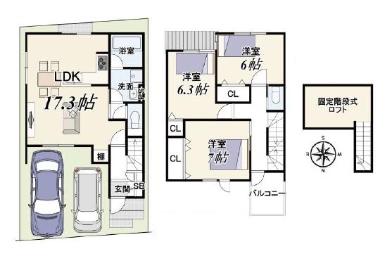 京都市右京区太秦安井藤ノ木町　新築戸建