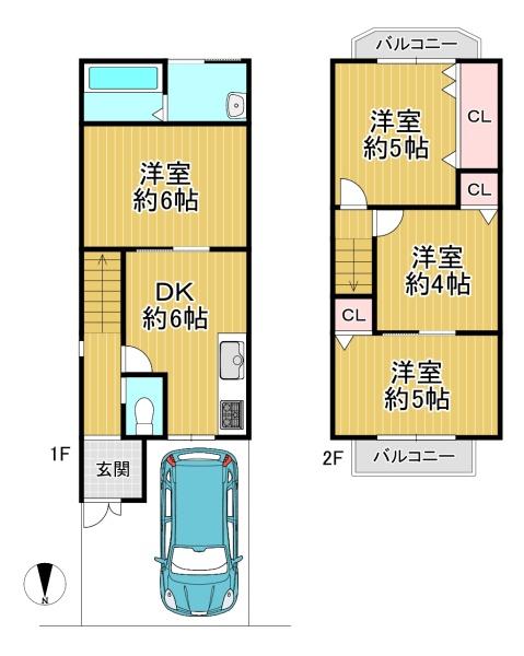 京都市南区吉祥院嶋高町　中古戸建